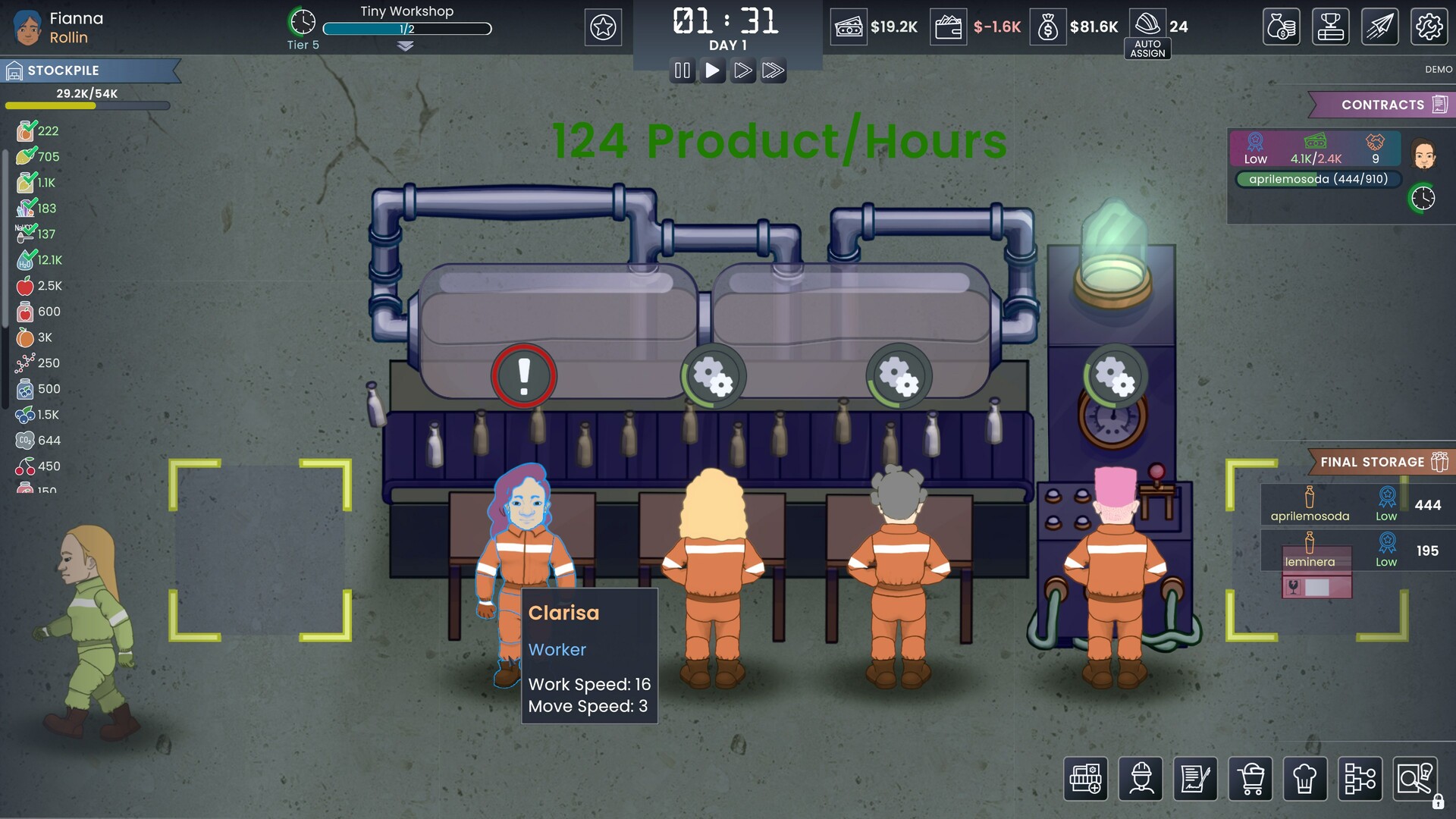 Fizz Flow: Factory Management