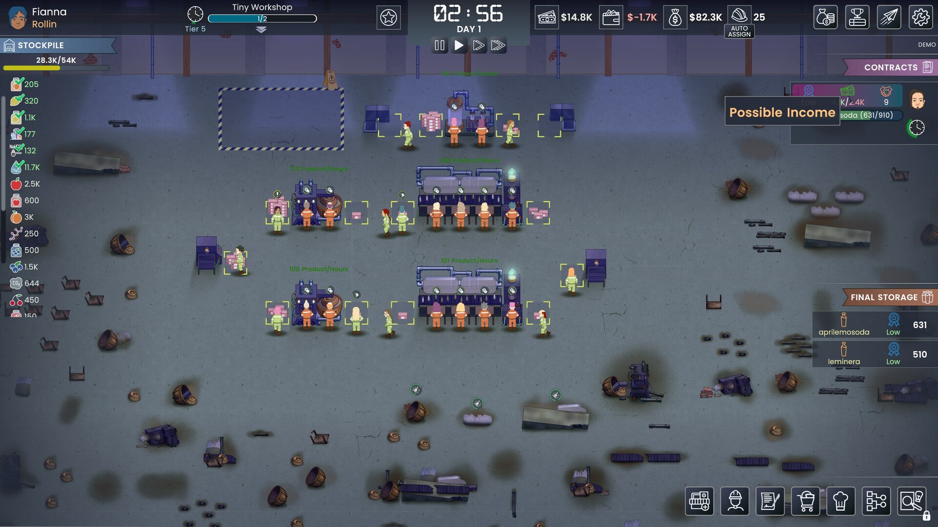 Fizz Flow: Factory Management