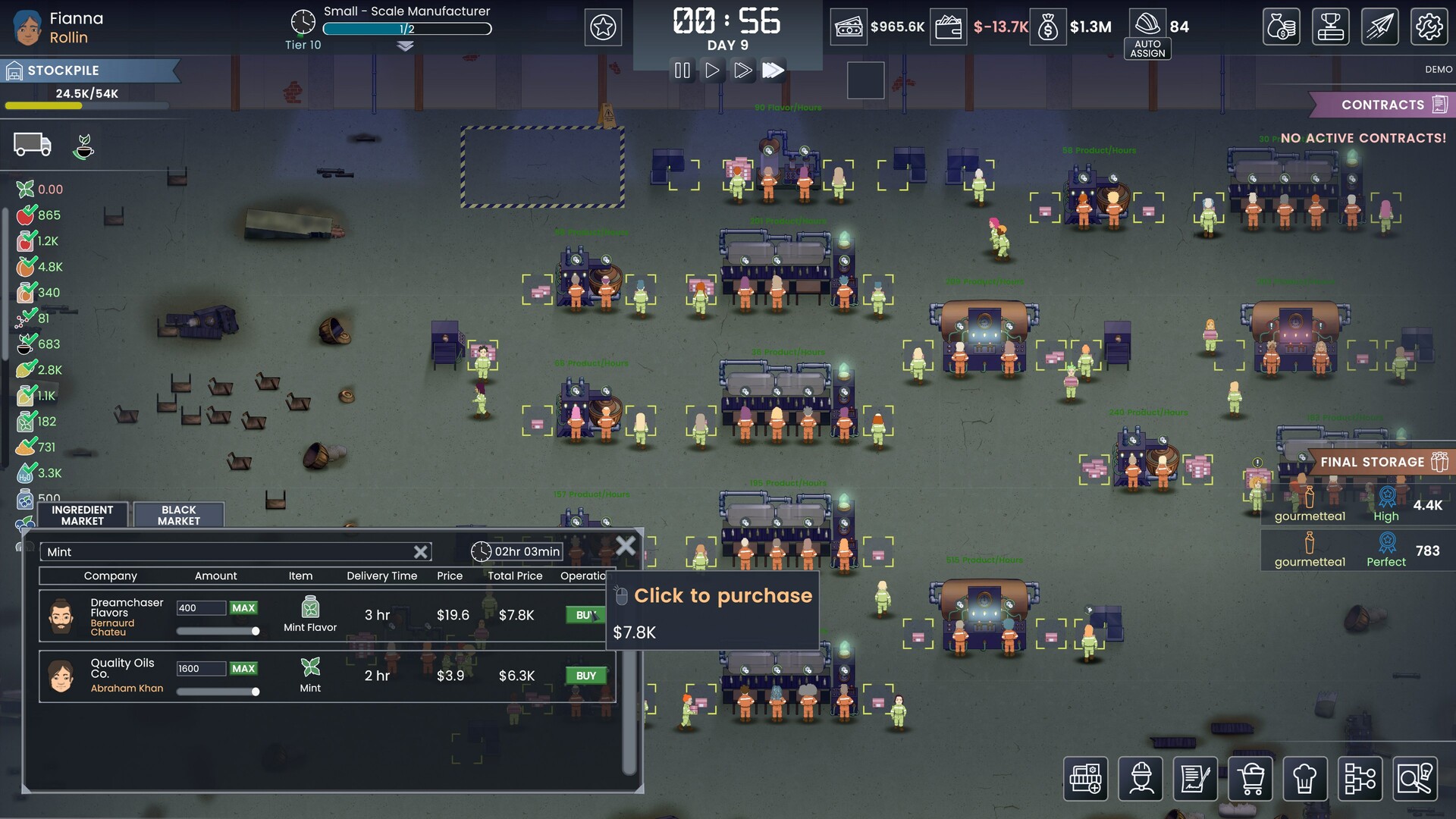 Fizz Flow: Factory Management