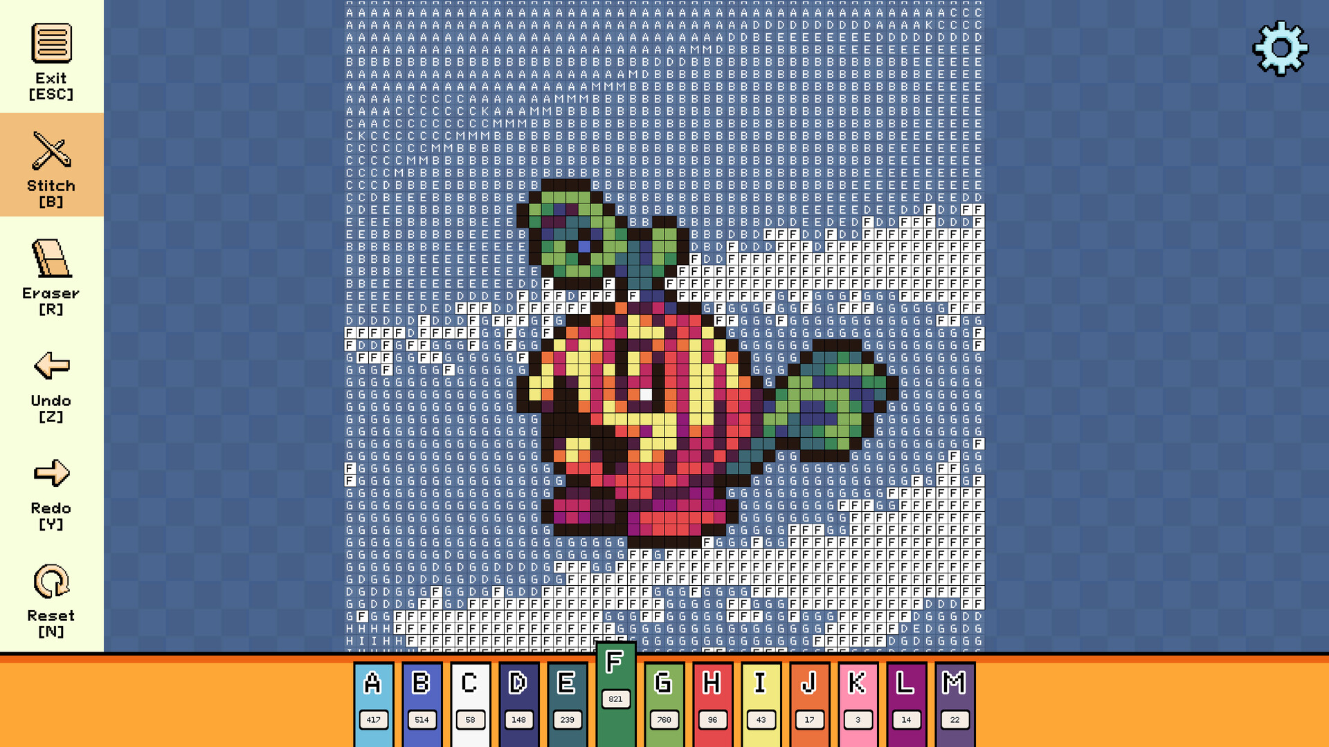 Pixel Cross Stitch: Color by Number – Menacing Monsters Pack 3