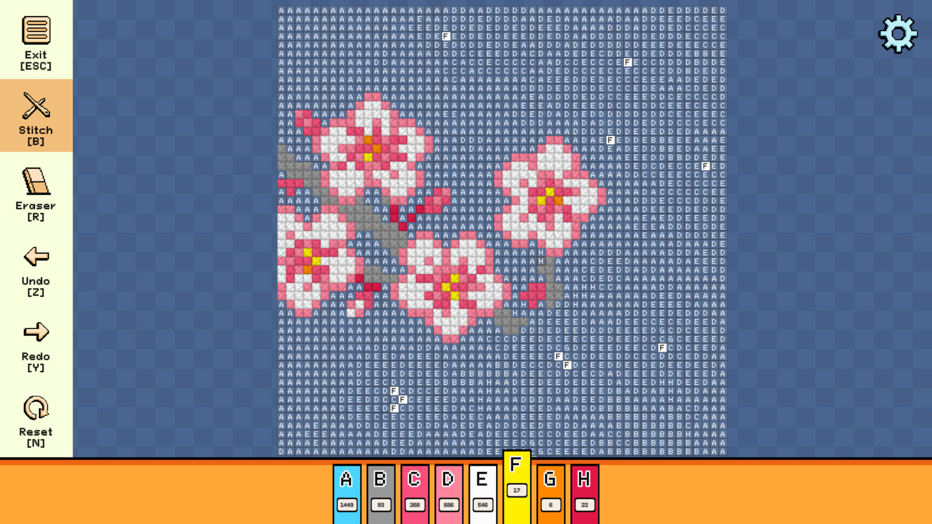 Pixel Cross Stitch: Color by Number – Flowers and Butterflies Pack 3