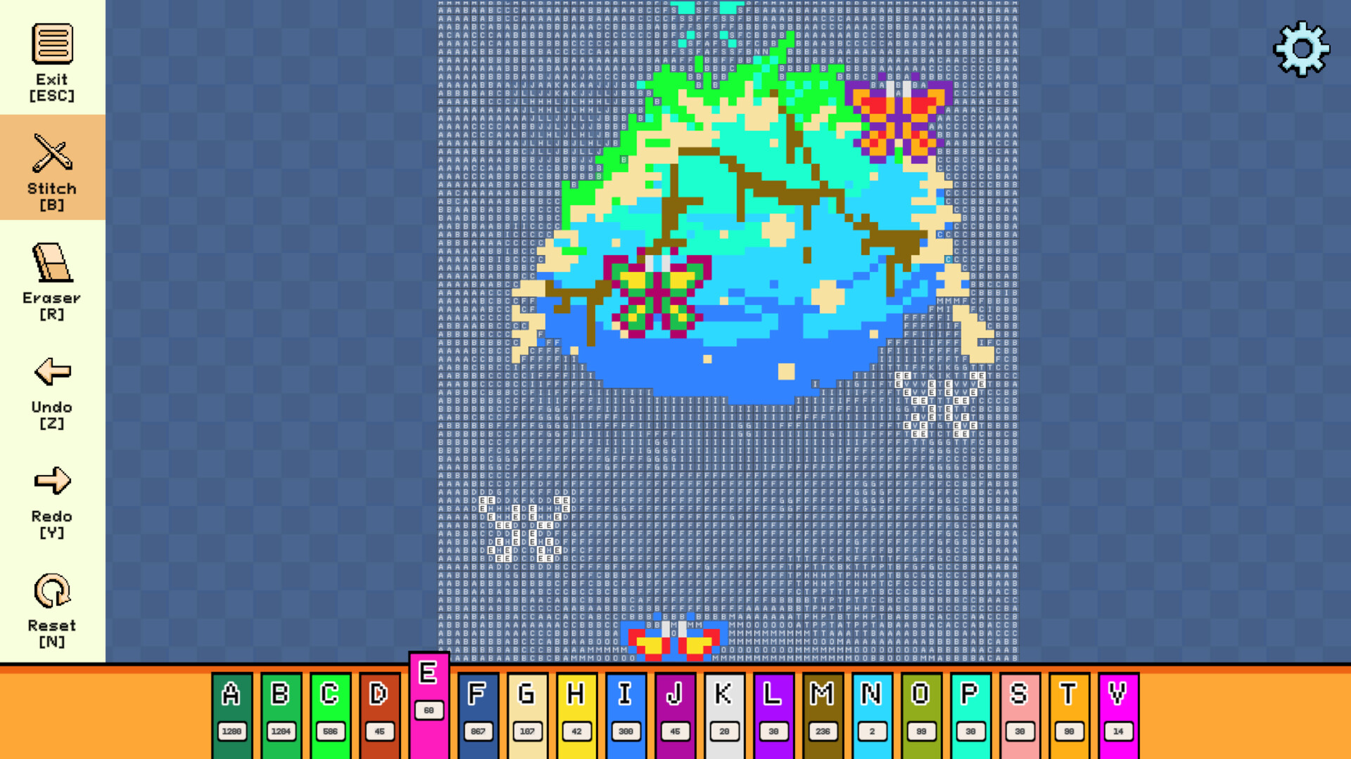 Pixel Cross Stitch: Color by Number – Enchanted Worlds Pack 2