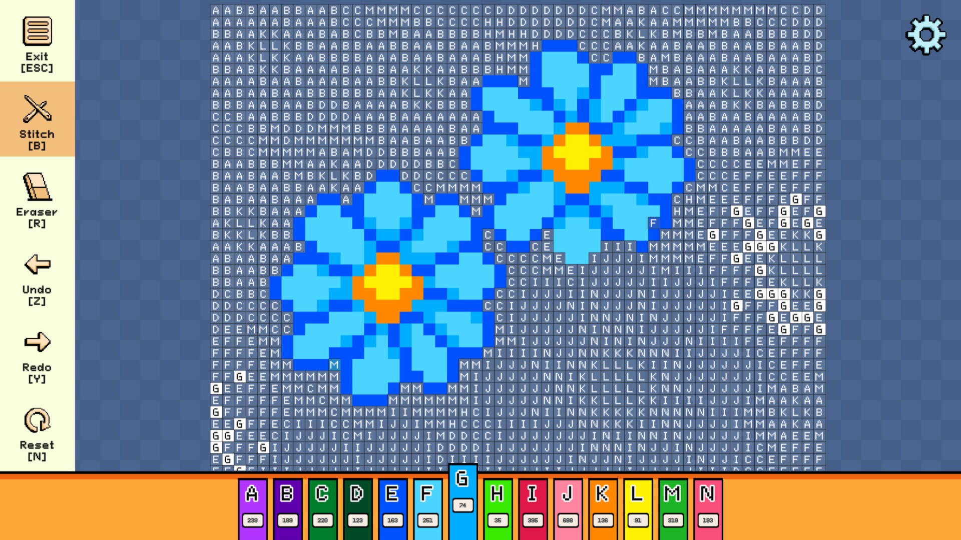 Pixel Cross Stitch: Color by Number – Flowers and Butterflies Pack 3
