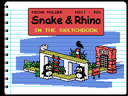 Snake and Rhino in the Sketchbook