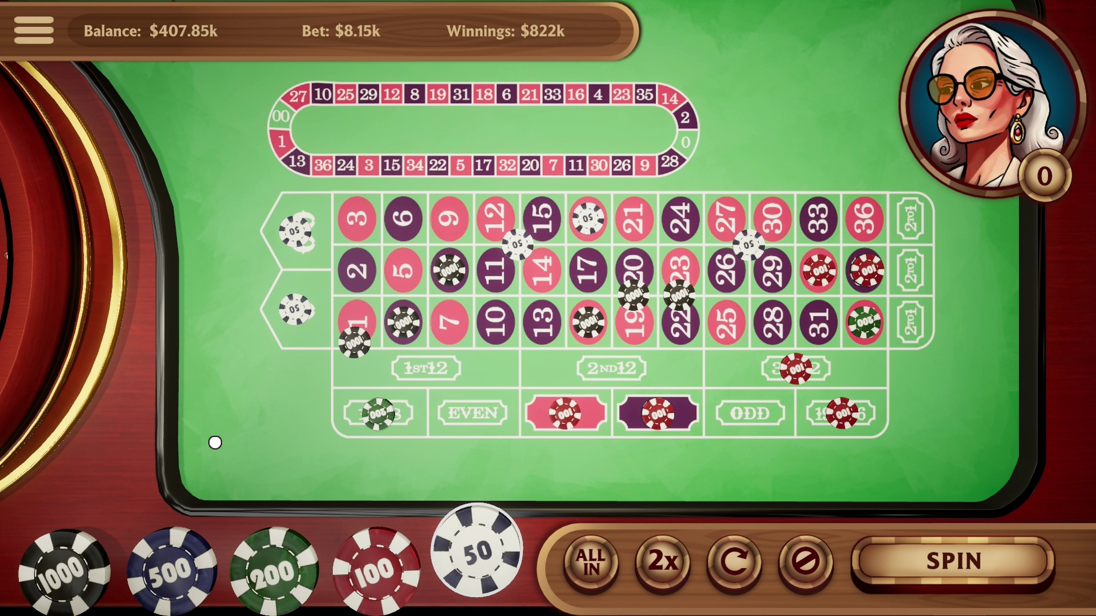 Hot Stakes Casino: American Roulette