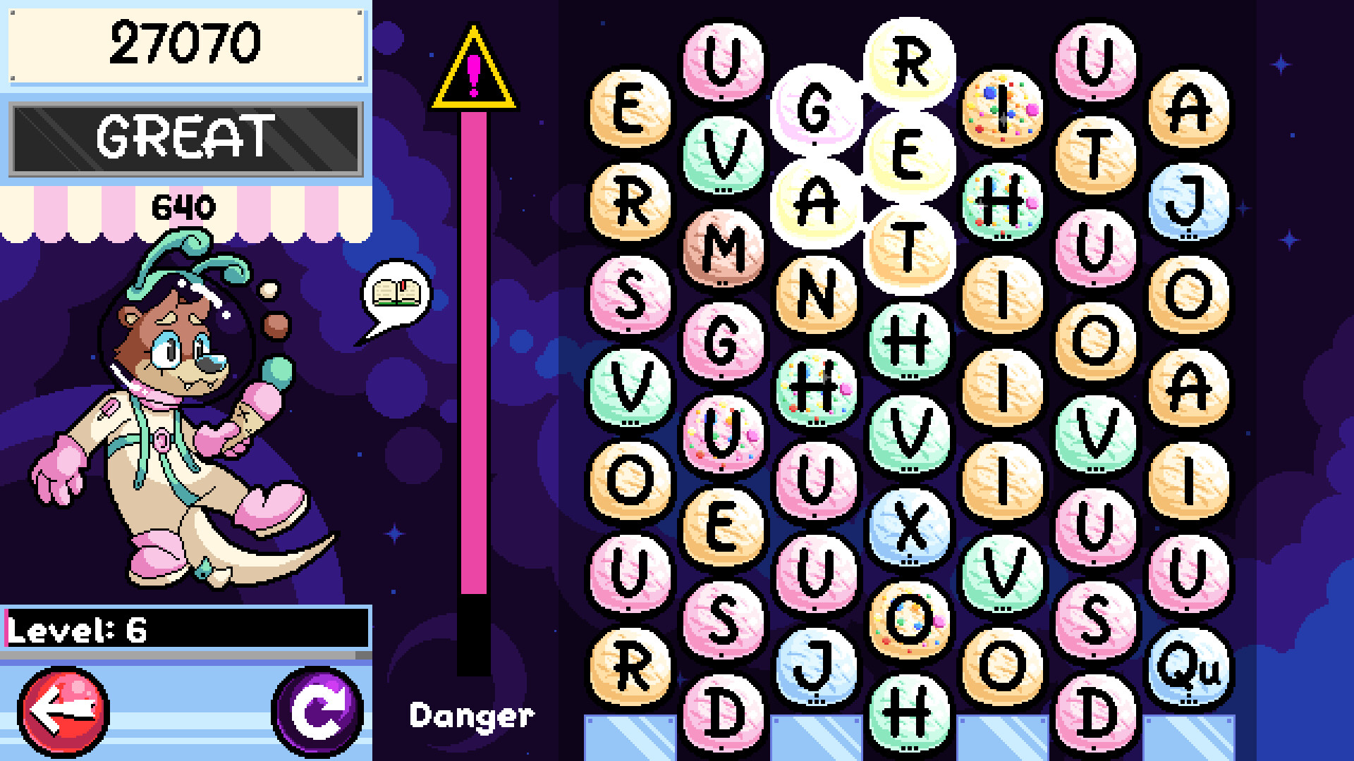 Wordscoop with Gelato the Otter