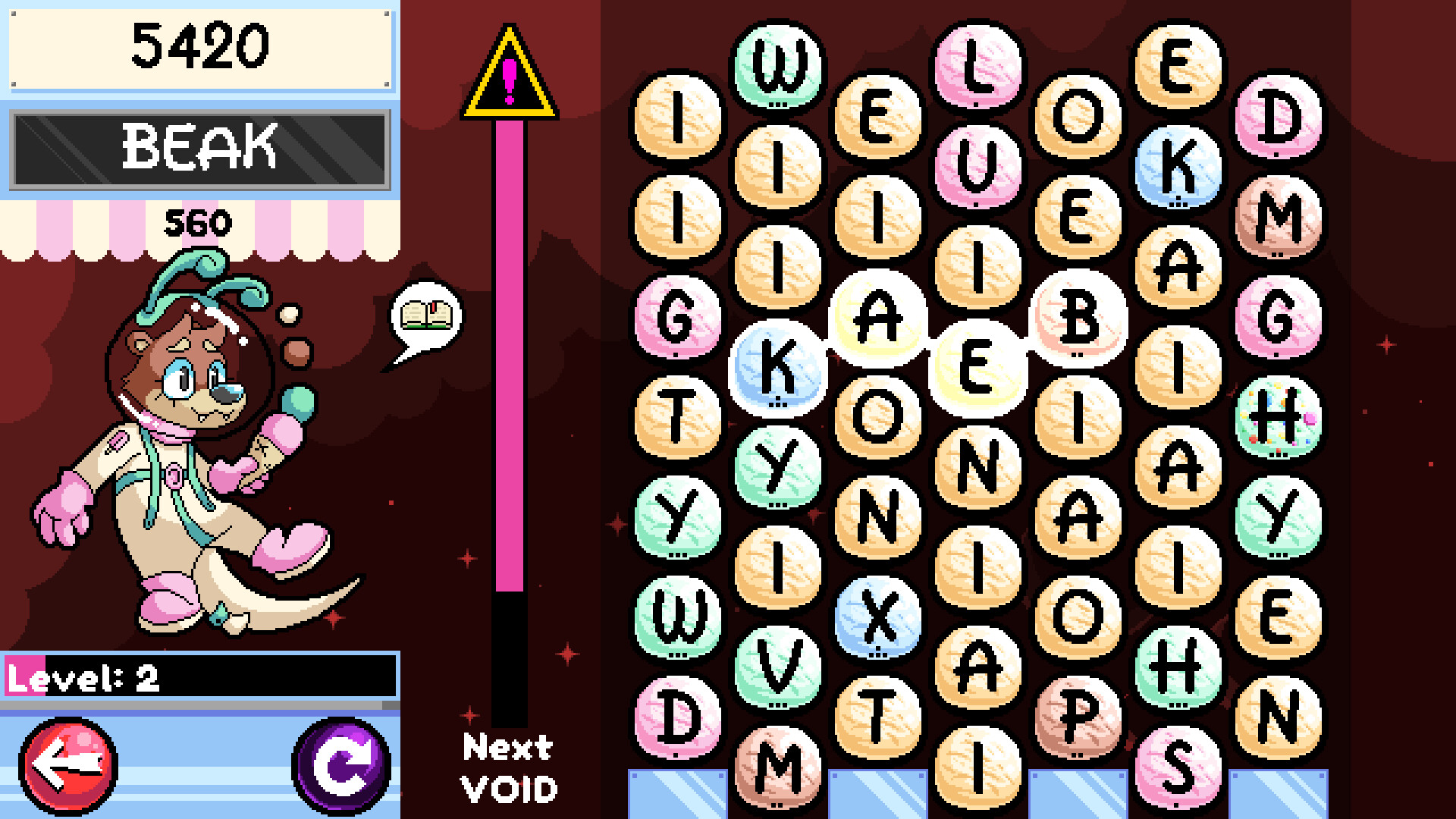 Wordscoop with Gelato the Otter