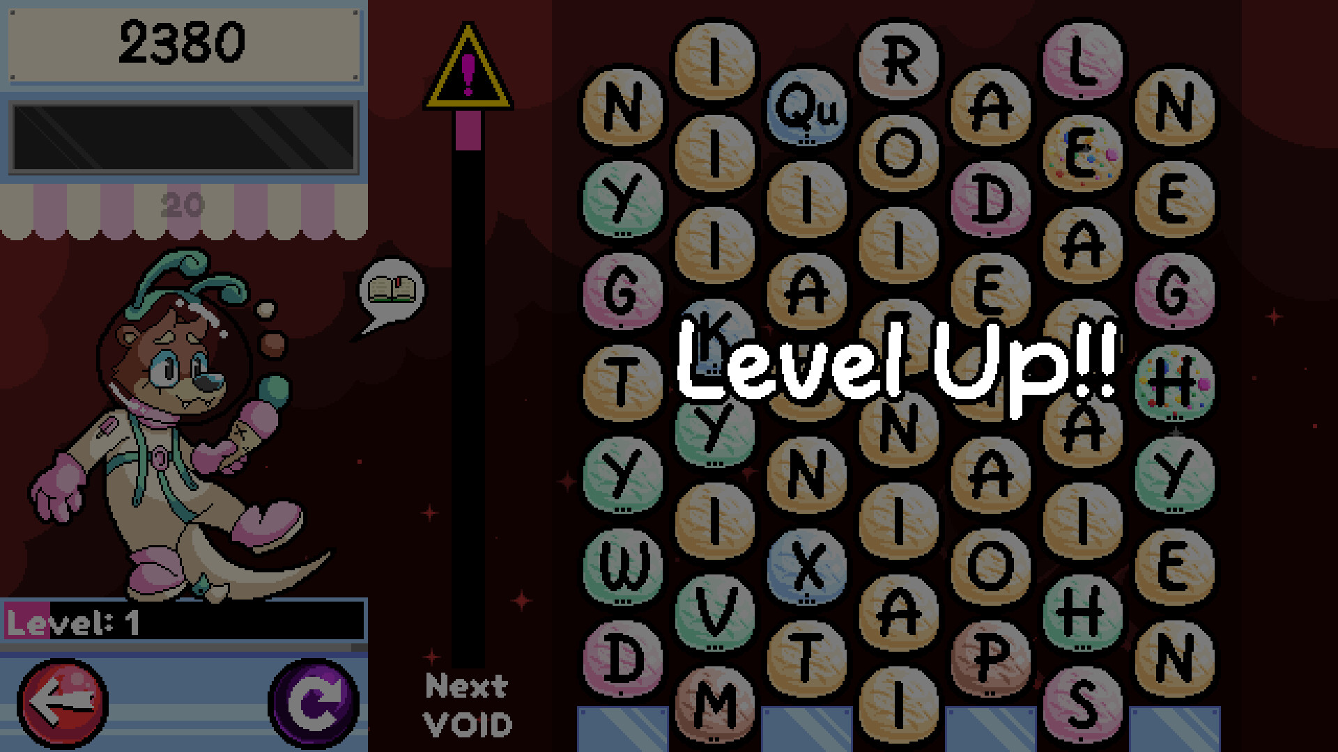 Wordscoop with Gelato the Otter