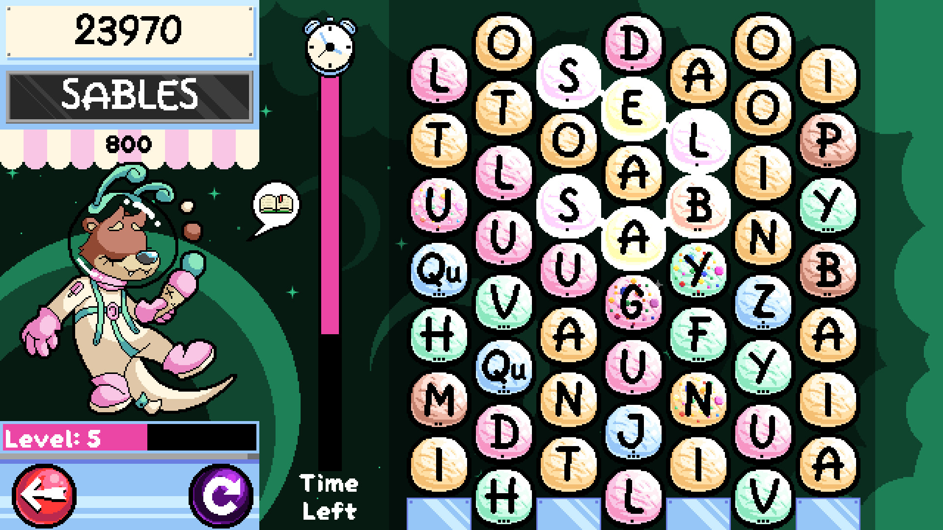 Wordscoop with Gelato the Otter