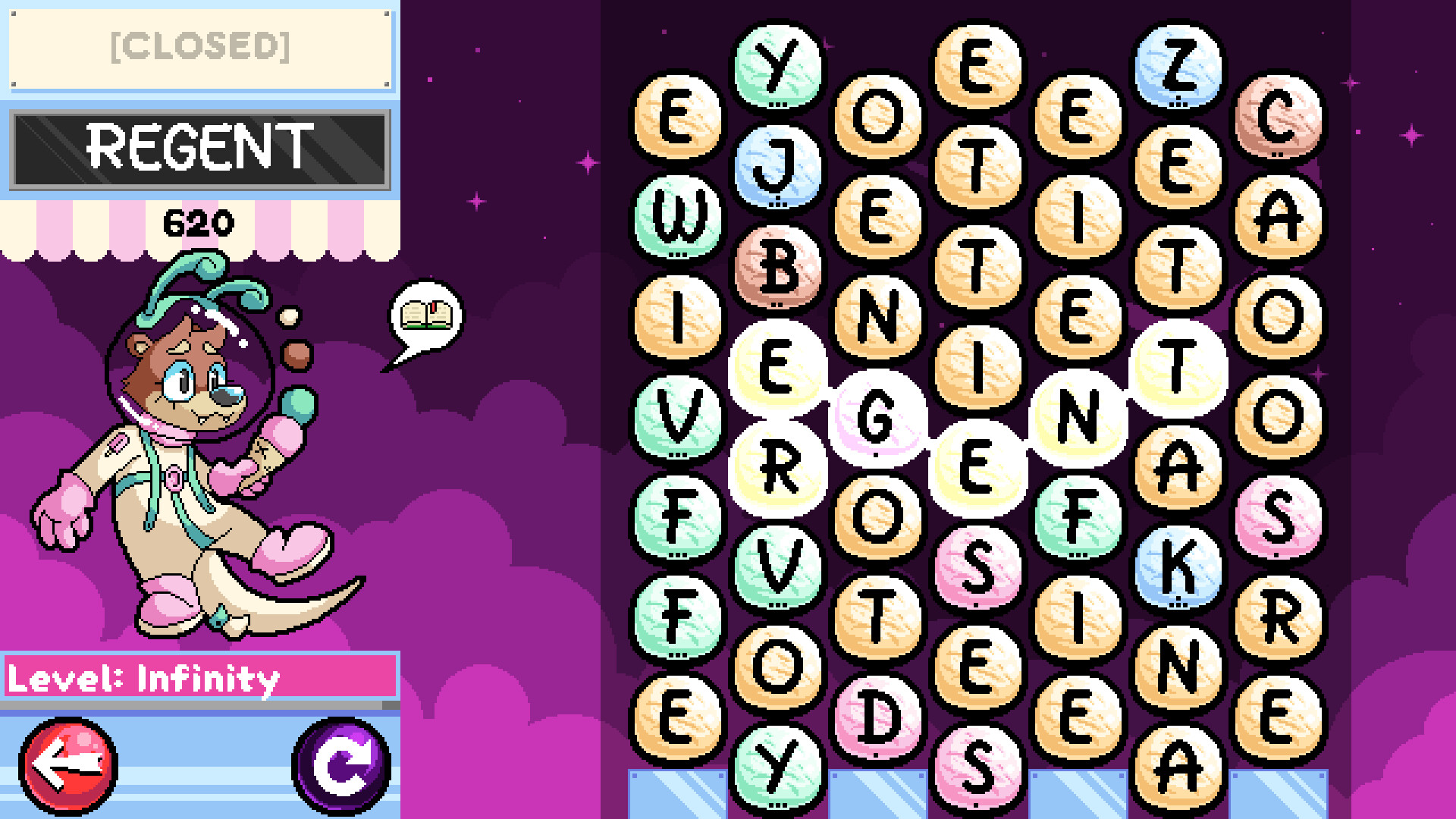 Wordscoop with Gelato the Otter