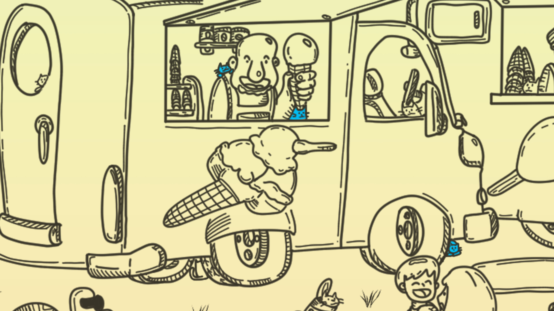 Hidden Cats: Ice Cream Day