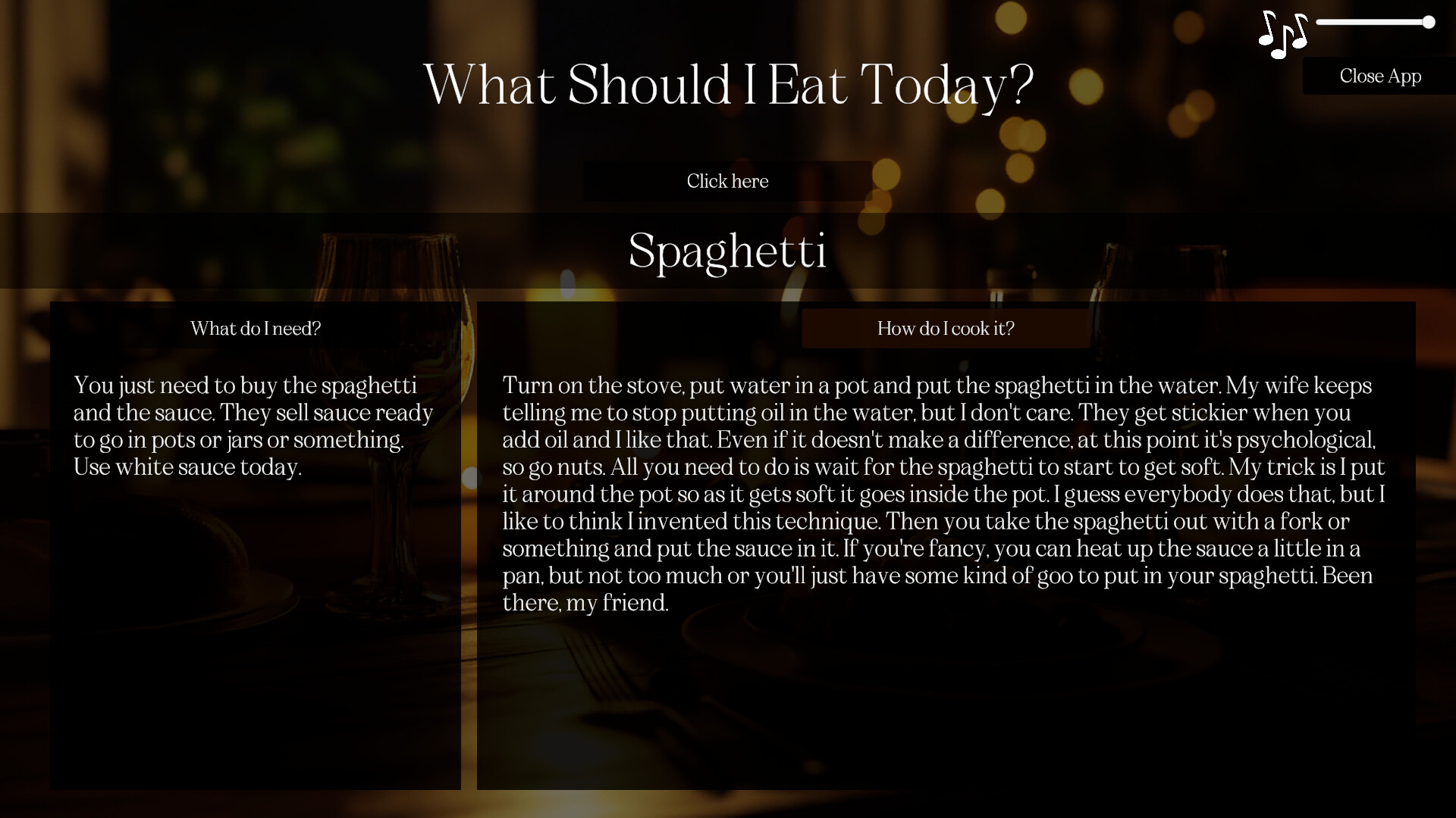 What Should I Eat