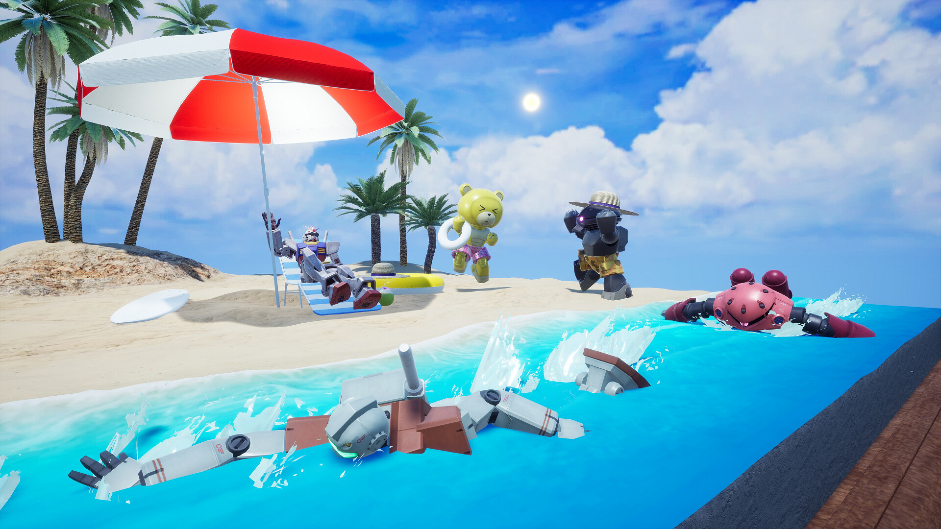 Gundam Breaker 4: Diorama Pack 4 – Beach Set &amp; Effect