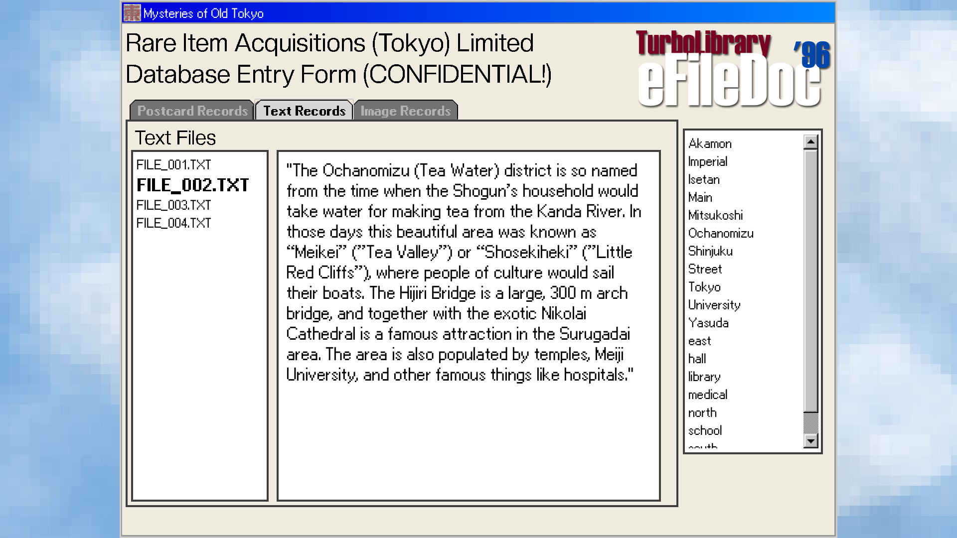 Mysteries of Old Tokyo