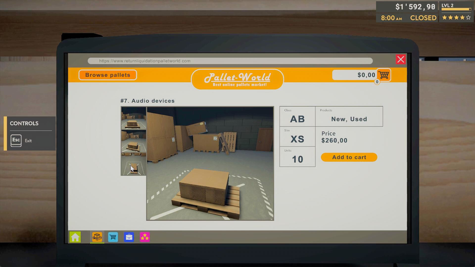 Returns Outlet Simulator