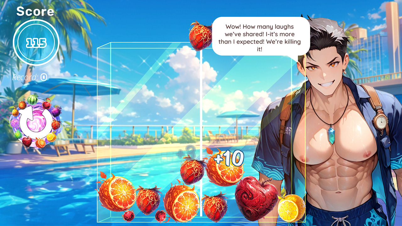 Poolside Boys Kiss: Passion Fruits Hotel Dating Sim
