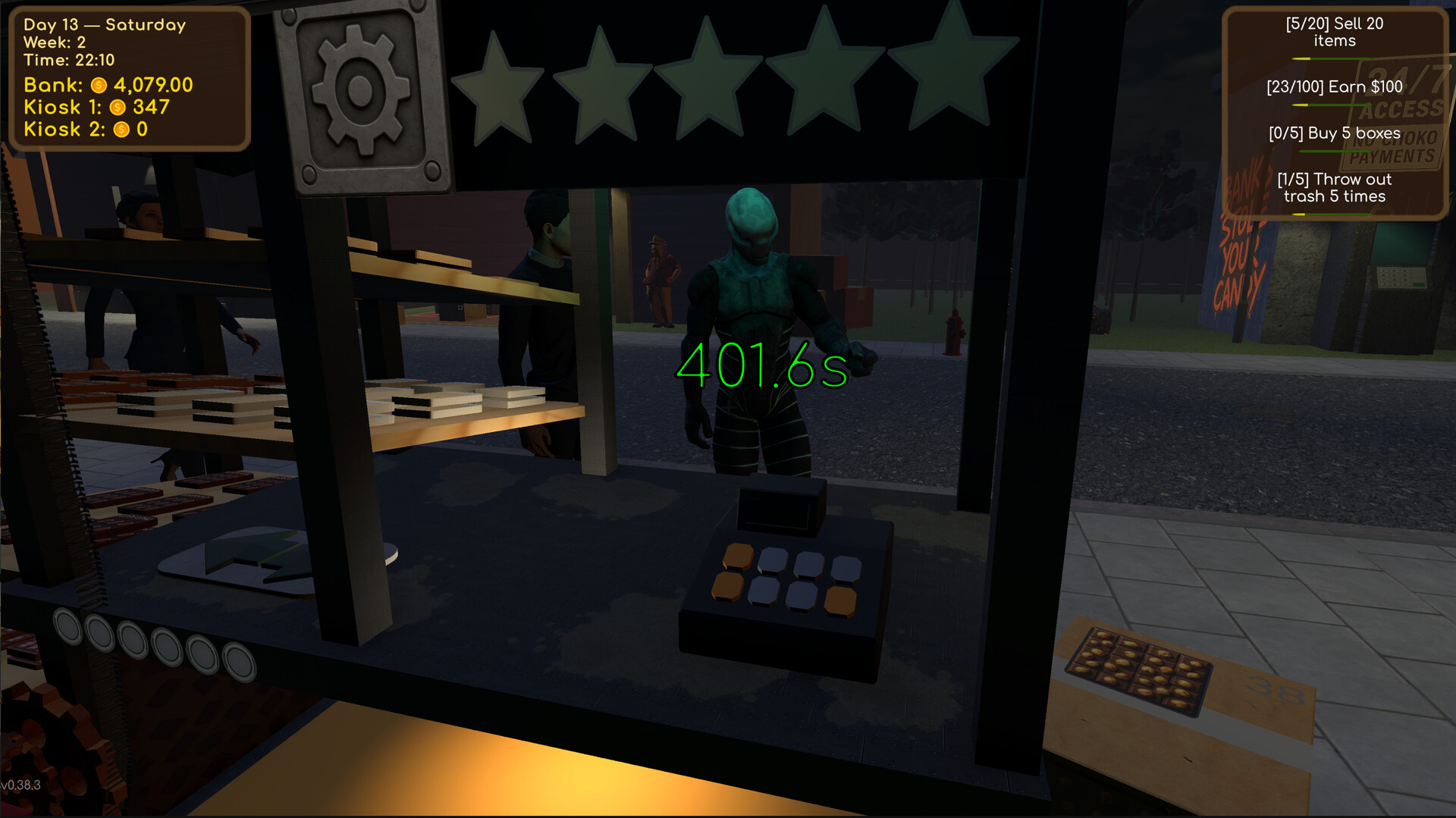 Choco Kiosk Simulator