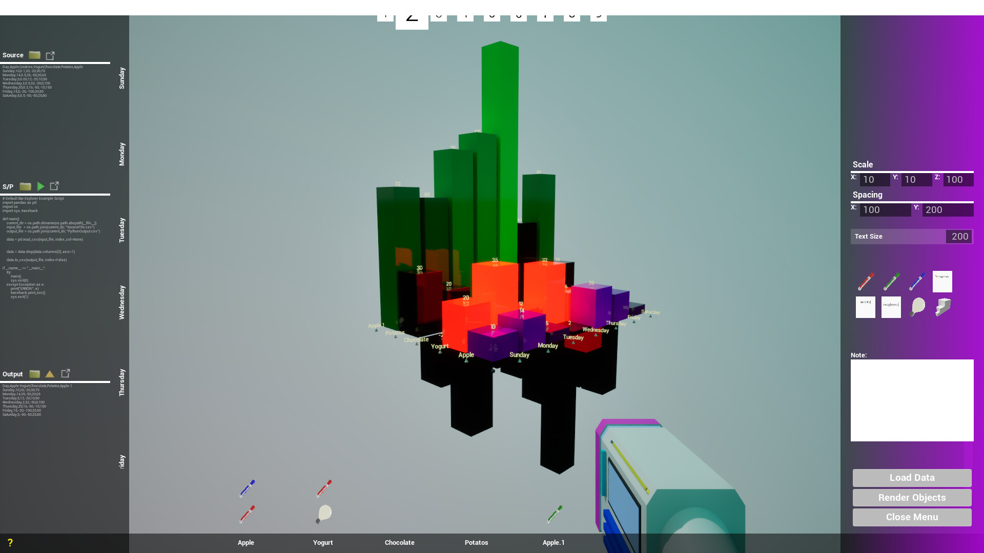 First-Person Data Explorer
