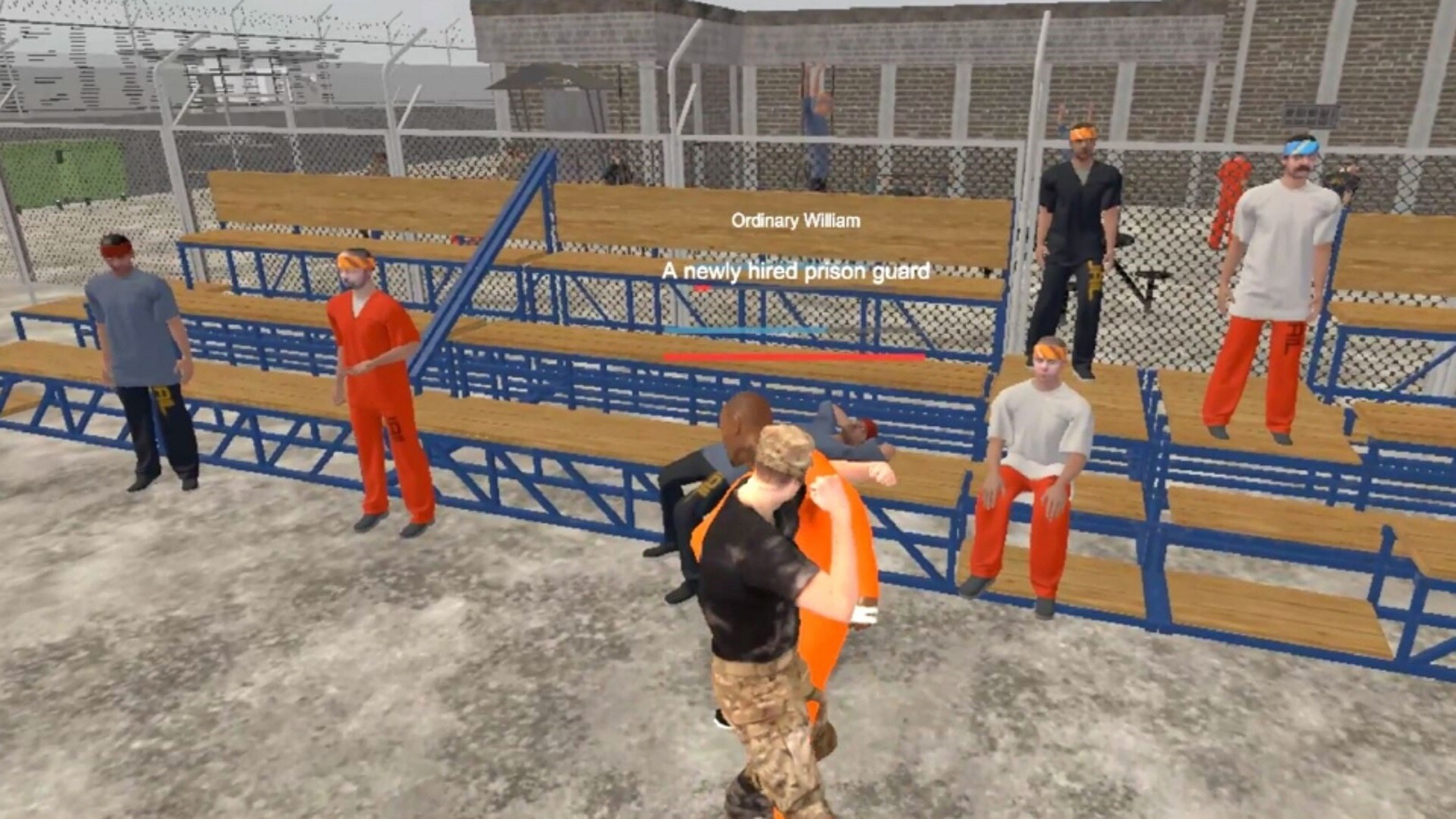 VR Prison Showdown：rookie Guard Rumble