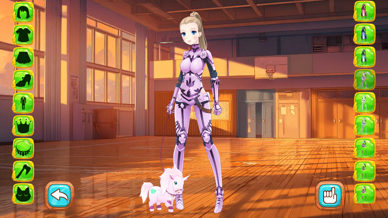 Anime Girl Kawaii High School Dress Up