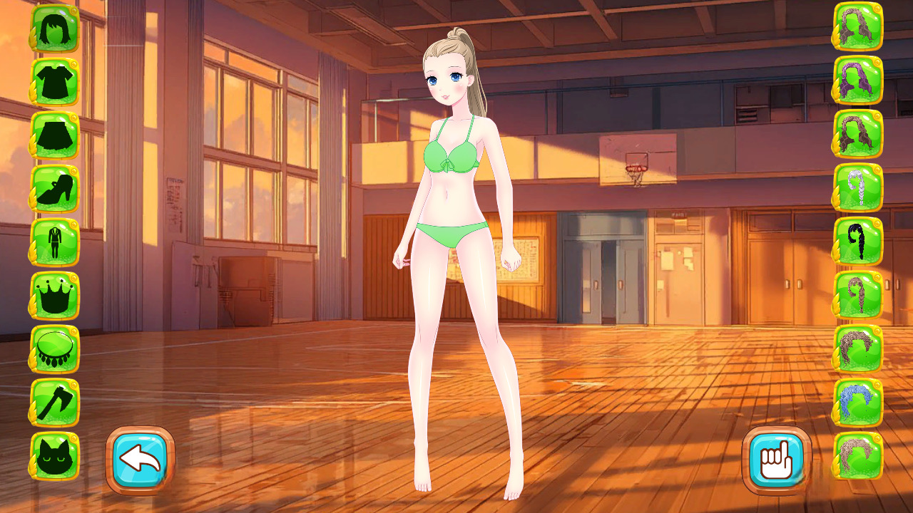 Anime Girl Kawaii High School Dress Up