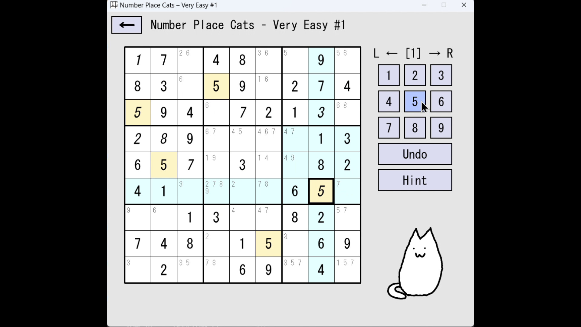 Number Place Cats