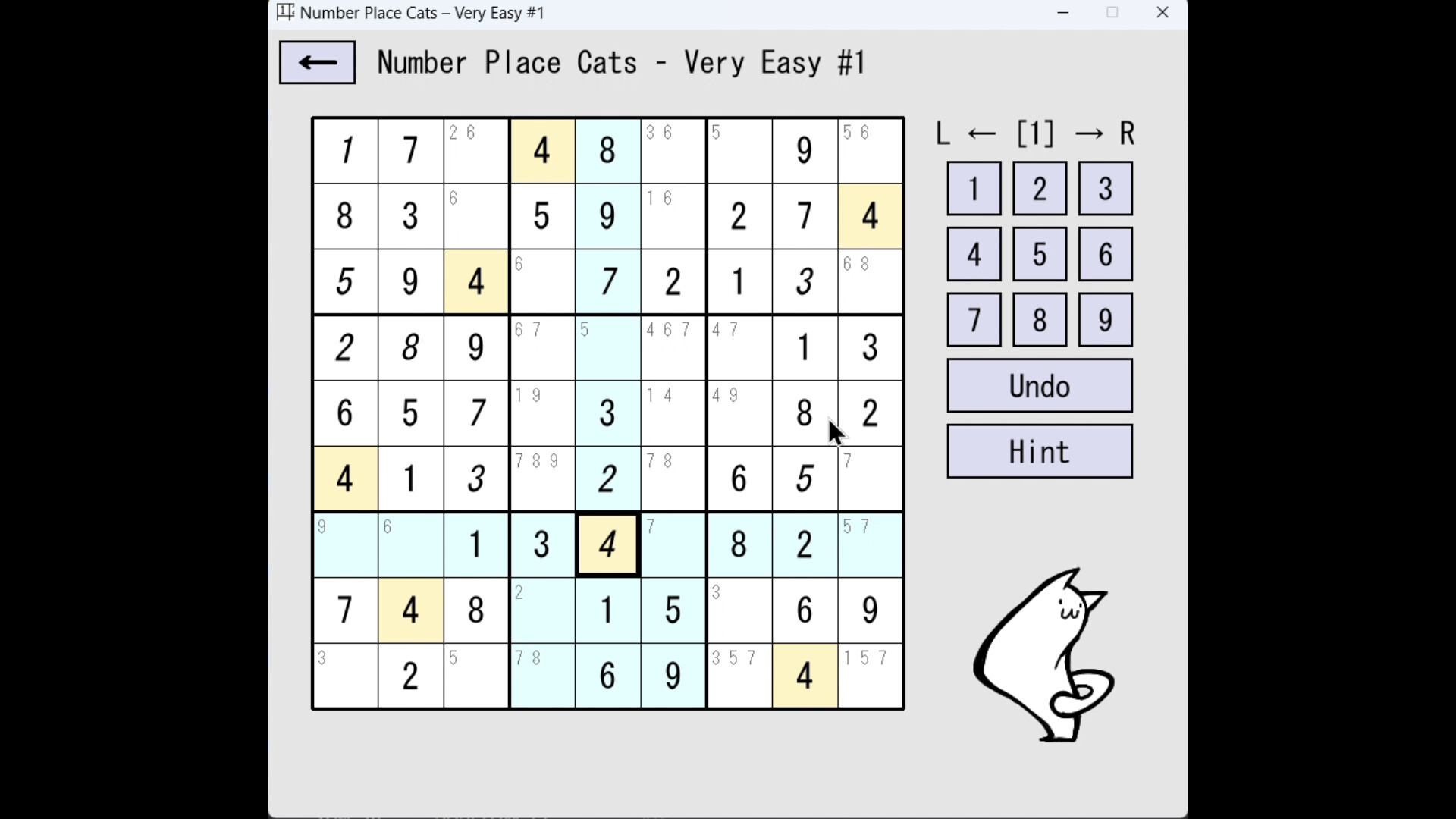 Number Place Cats