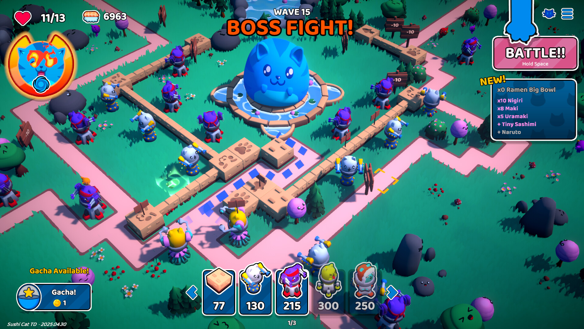 Sushi Cat: Tower Defense