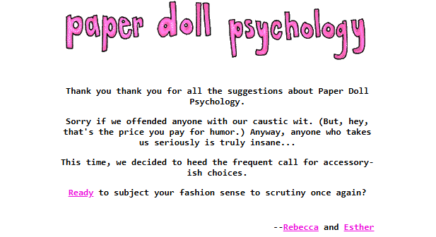 Paperdoll Psychology