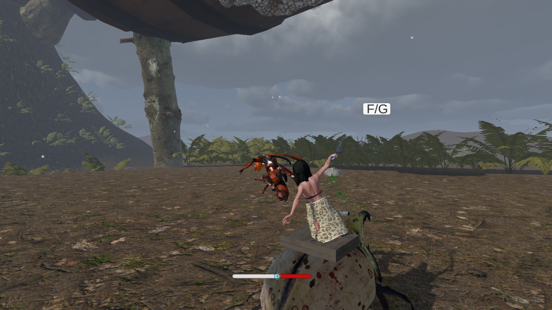 The Queen Riding Insects