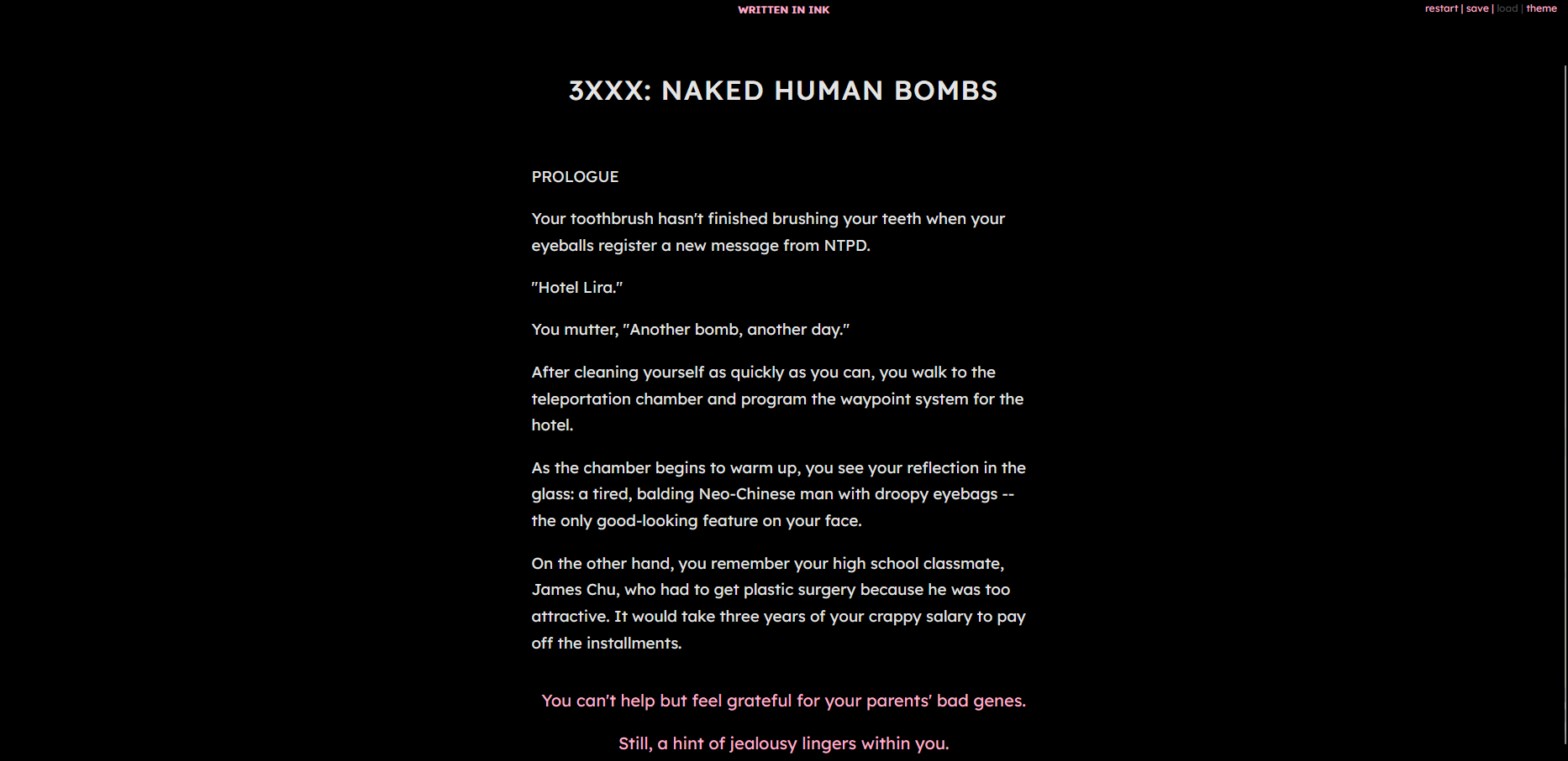 3XXX: Naked Human Bombs