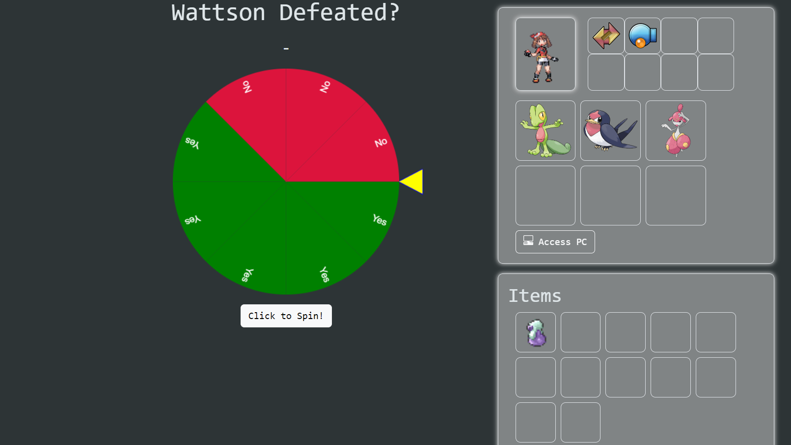 Pokemon Roulette