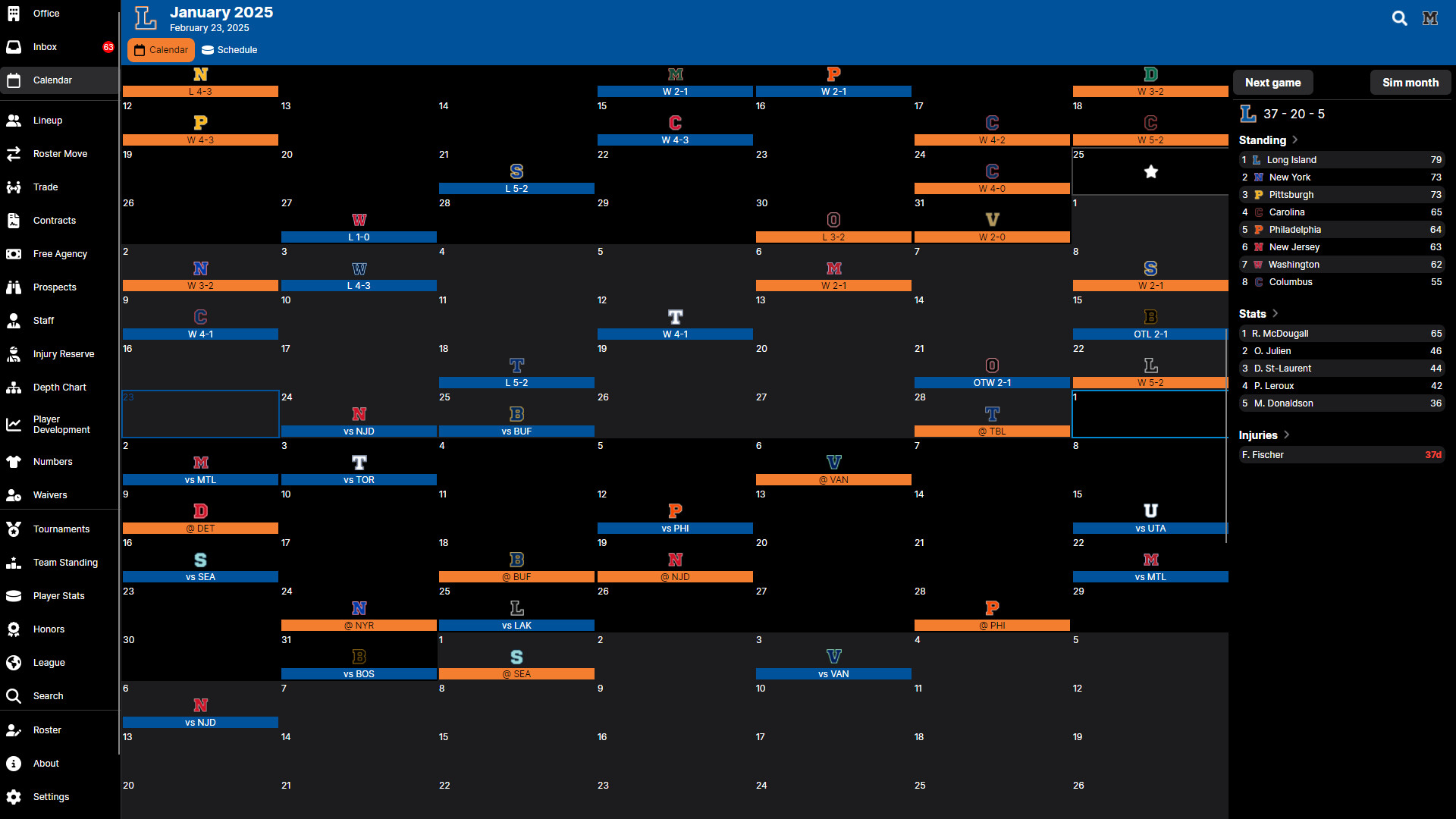 Hockey Legacy Manager 25