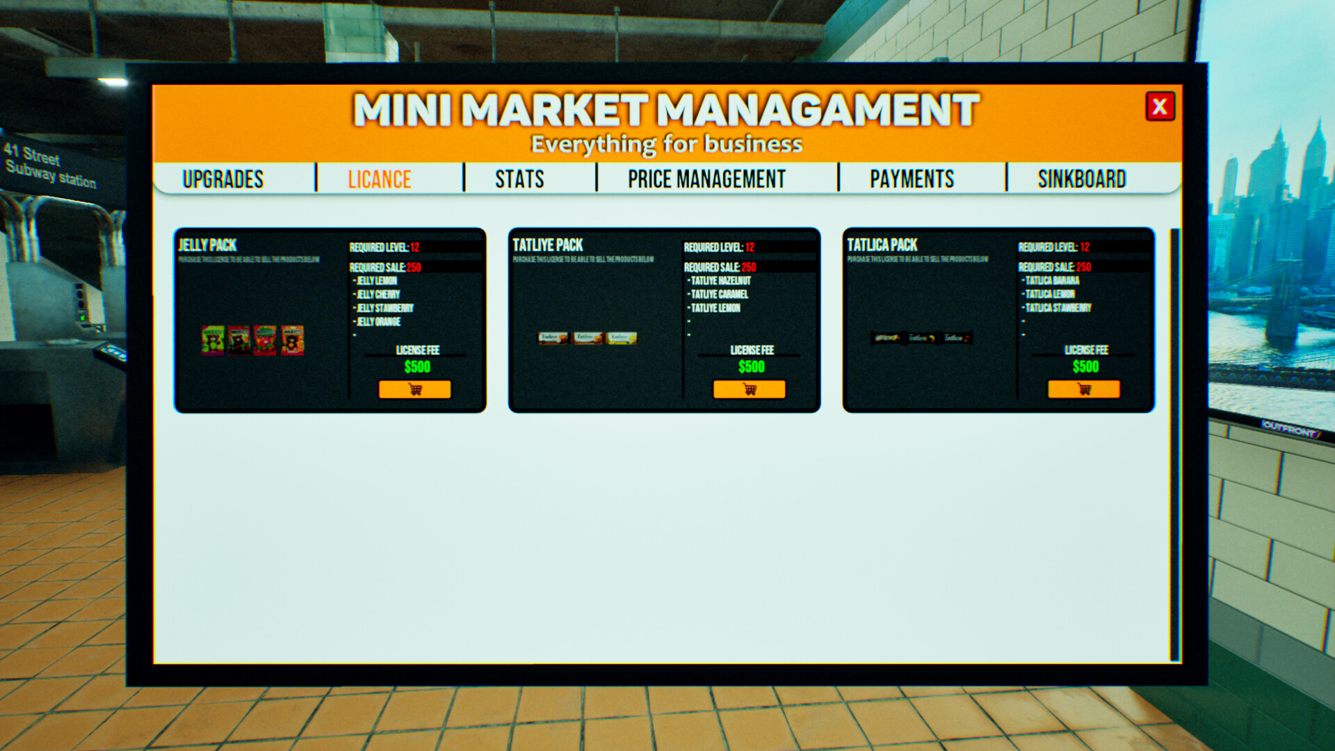 Metro Mini Market Simulator