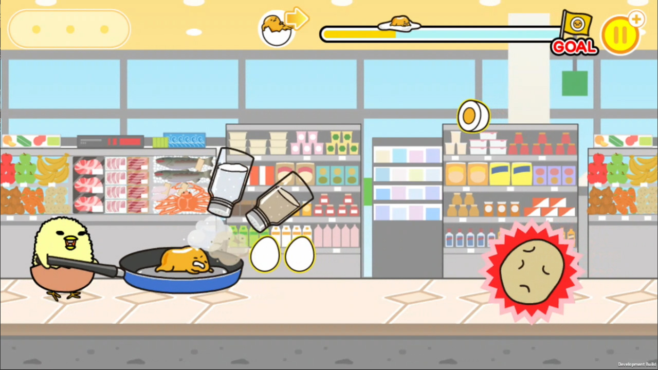 Gudetamarun: Running Gudetama! But Gudetama wants to be Gudegude