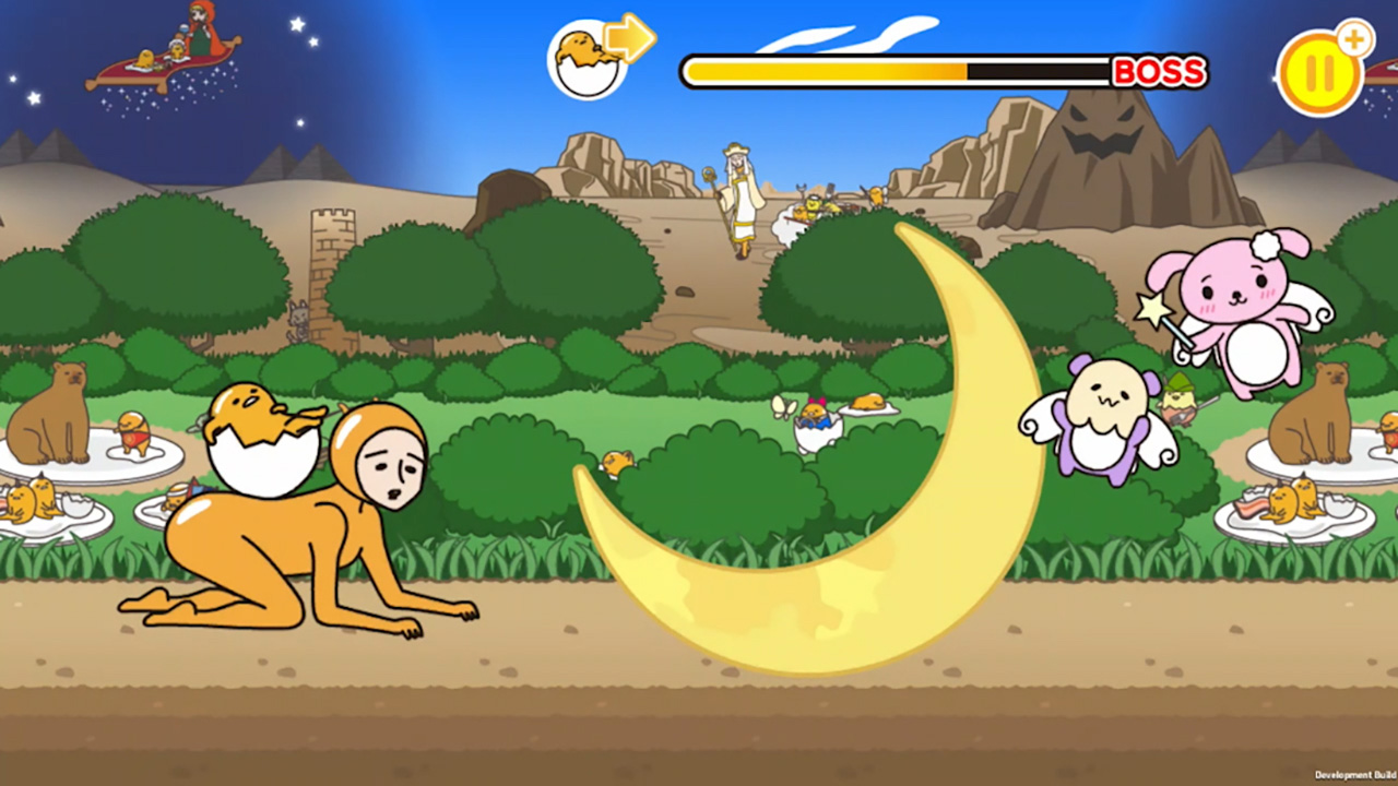 Gudetamarun: Running Gudetama! But Gudetama wants to be Gudegude