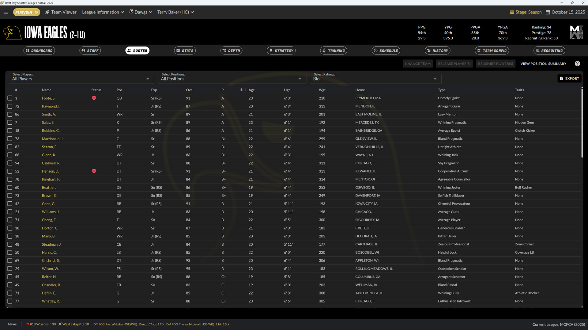 Draft Day Sports: College Football 2026