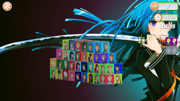 Mahjong Dimensions 3D: Fantasy Anime