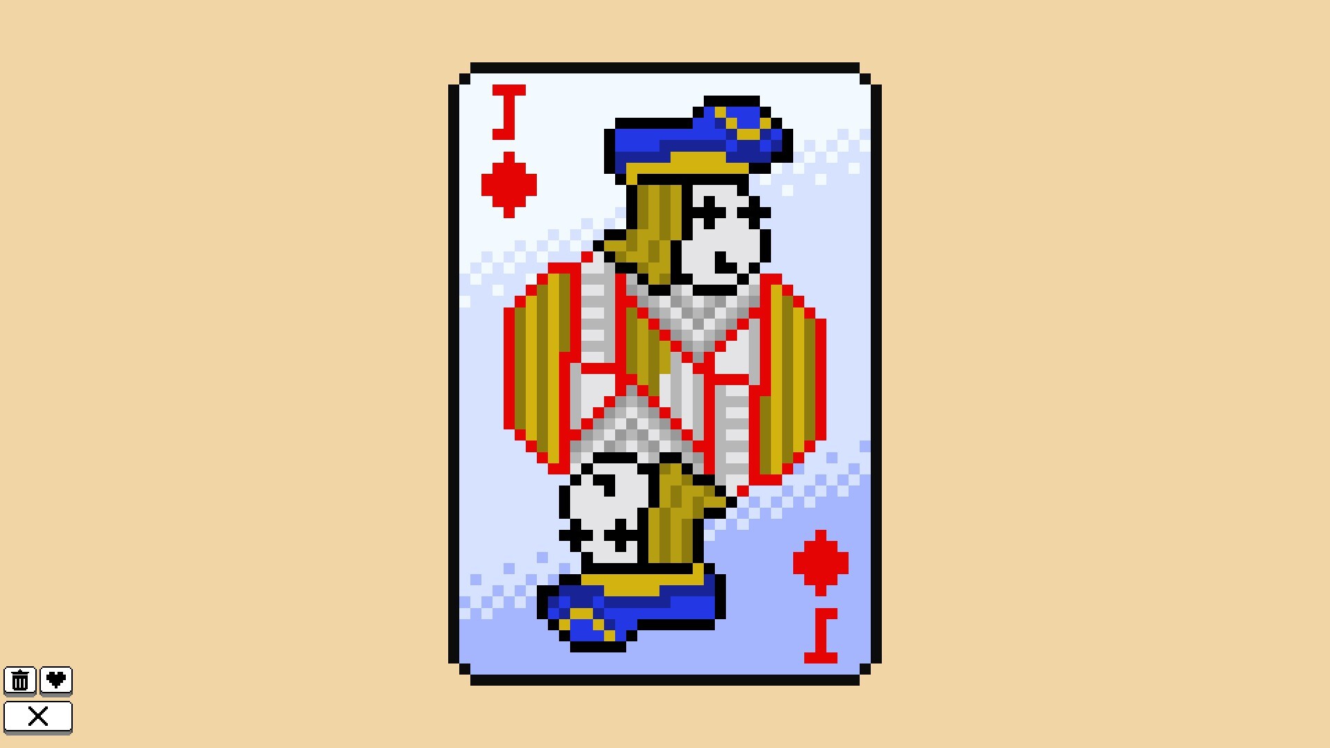 Coloring Pixels: Playing Cards