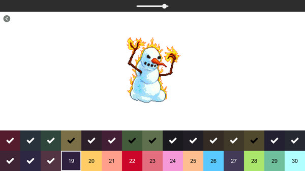 Retro-Pixel Color Palette: Color by Number