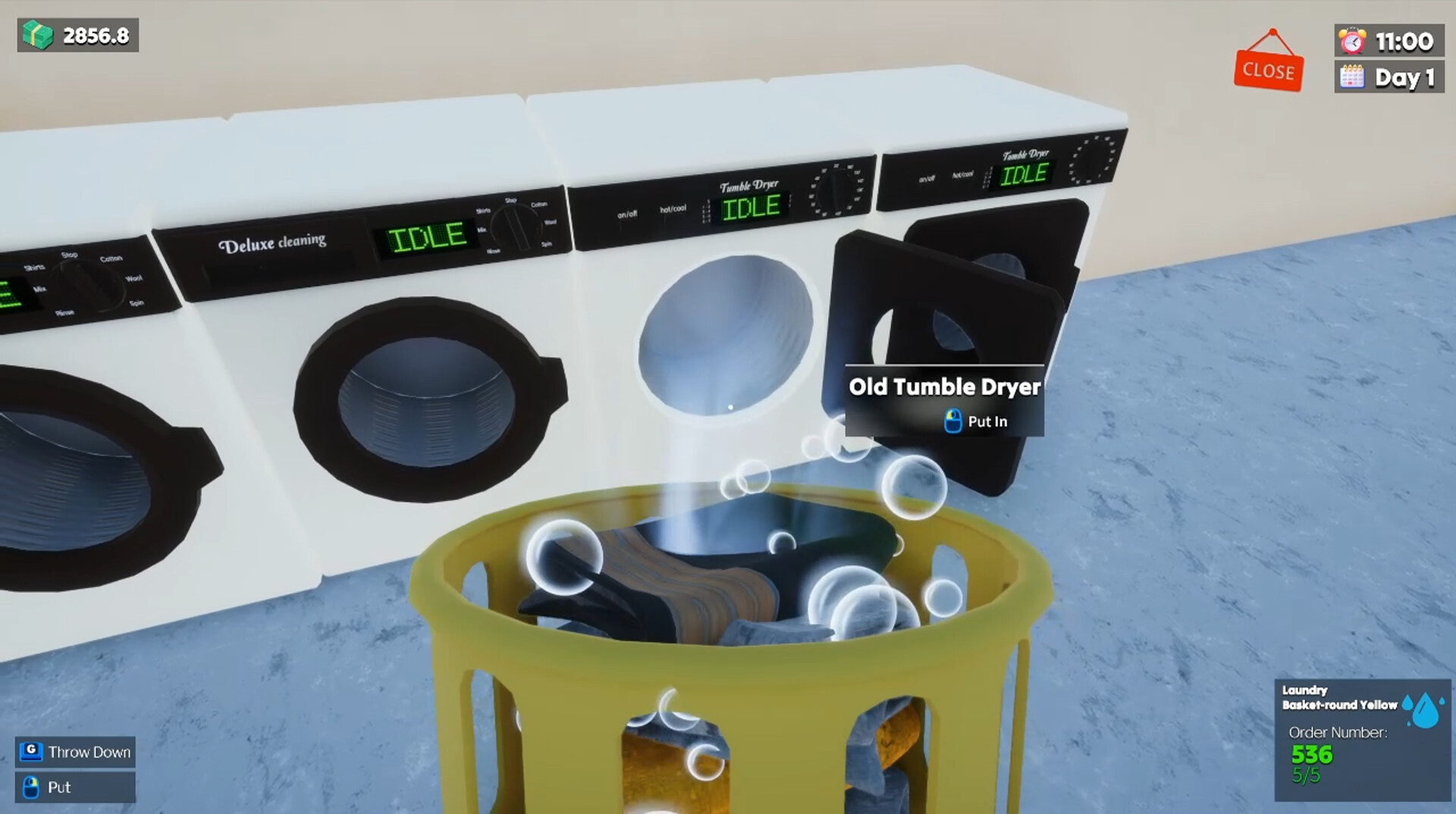 Laundry &amp; Supermarket Simulator