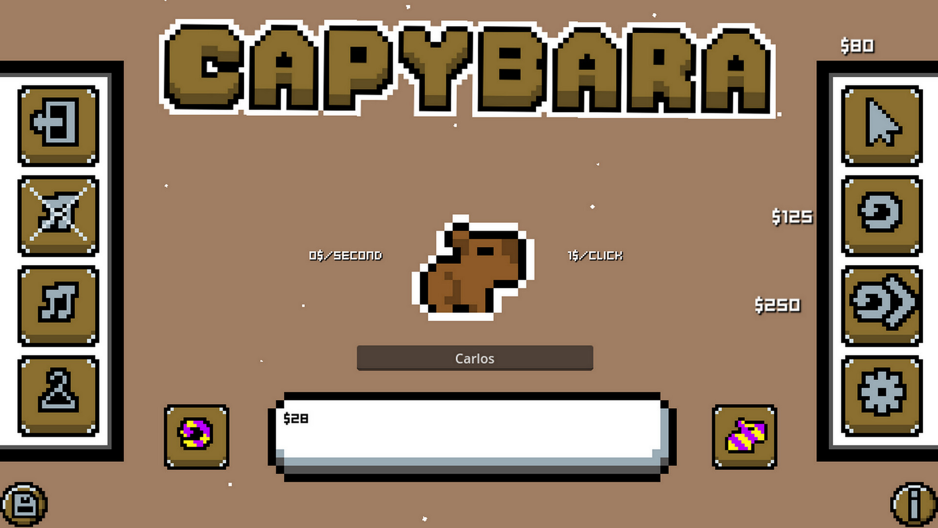 Capybara Achievement Clicker