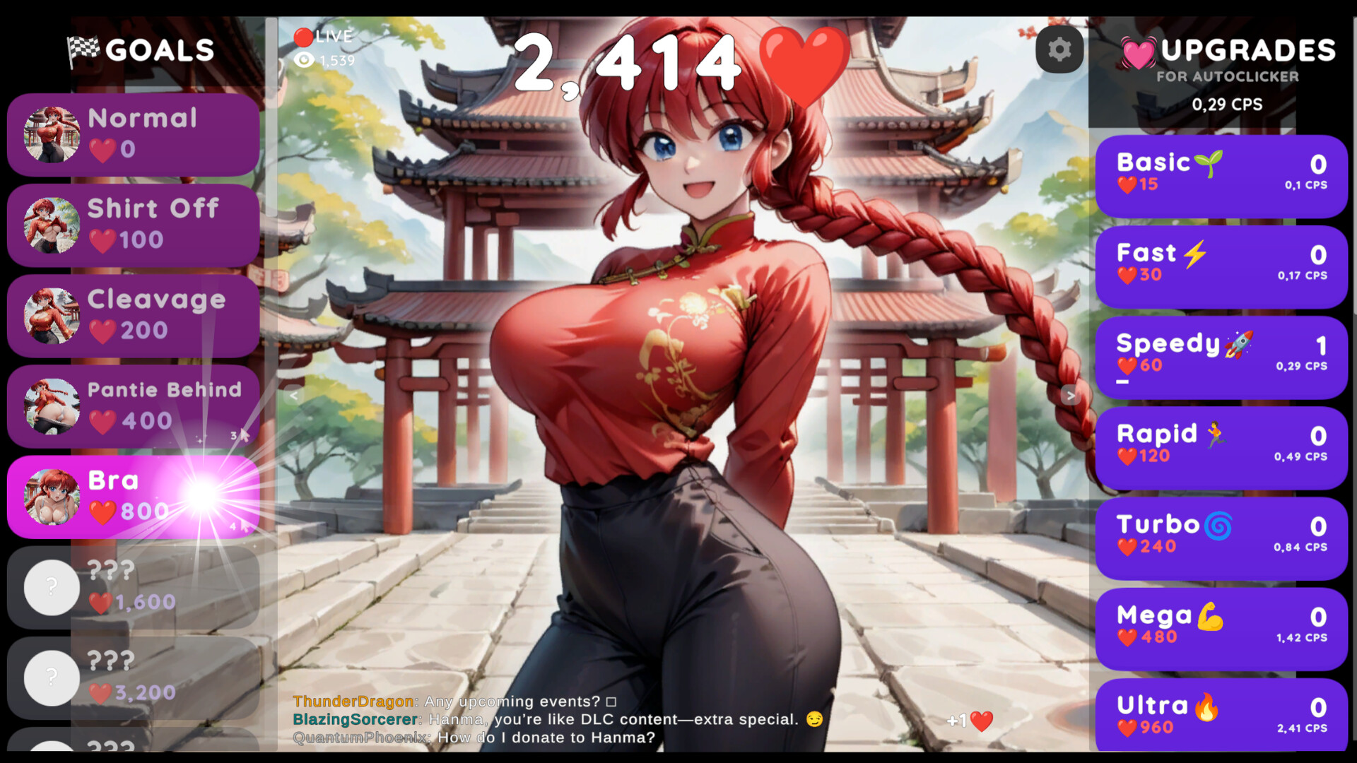 Hentai Clicker: Hanma Is Streaming