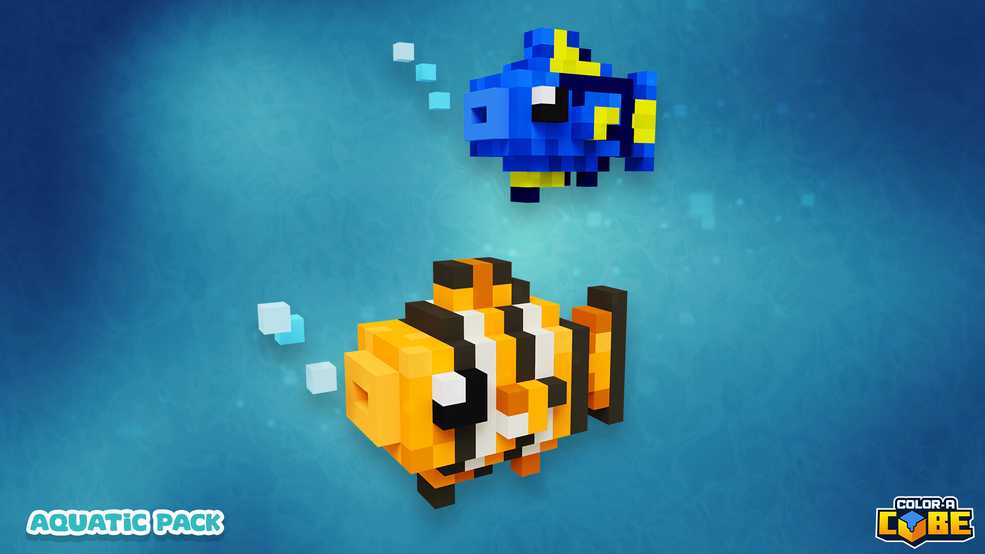 Color-A-Cube: Aquatic Pack #1