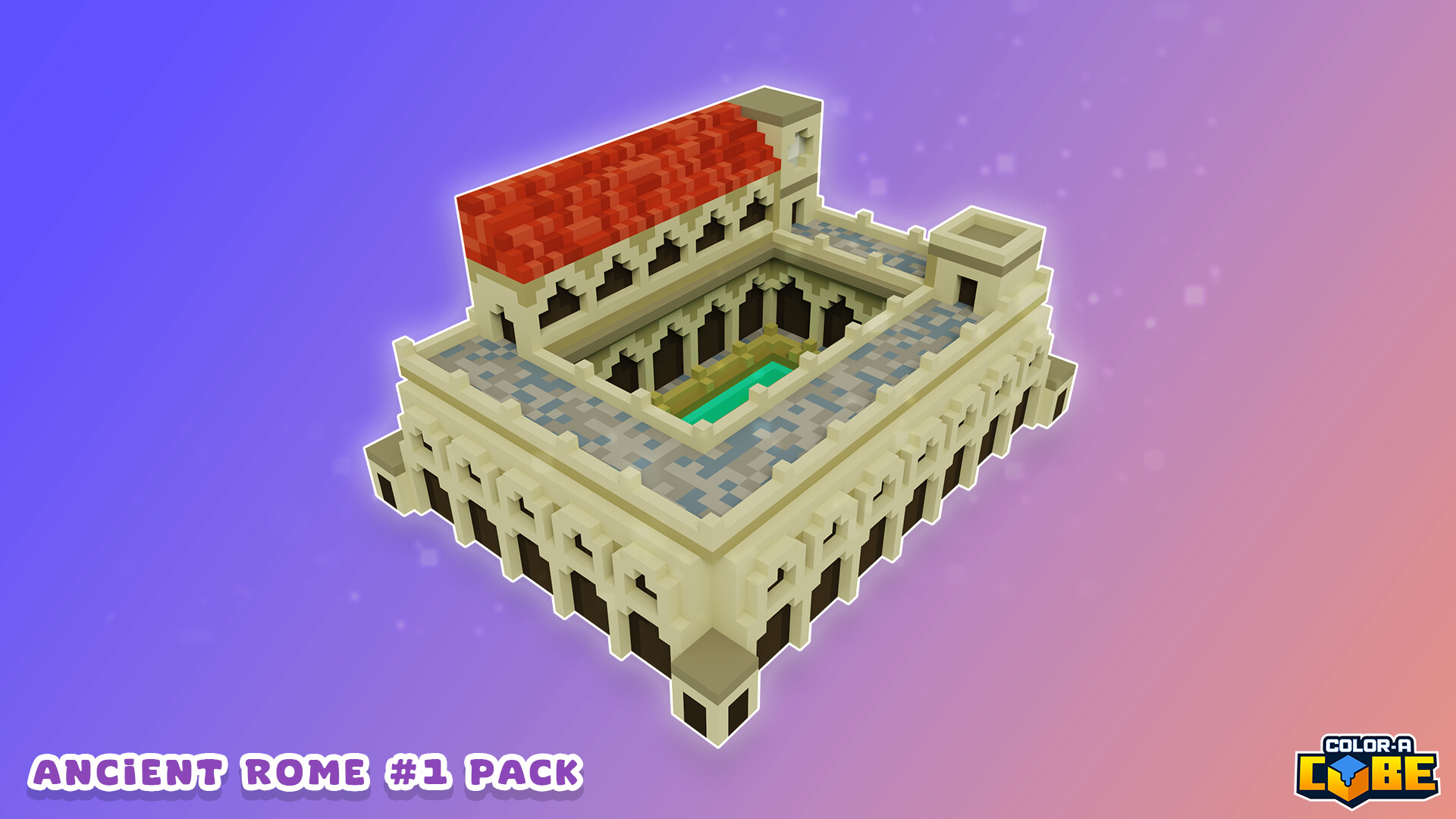 Color-A-Cube: Ancient Rome Pack #1