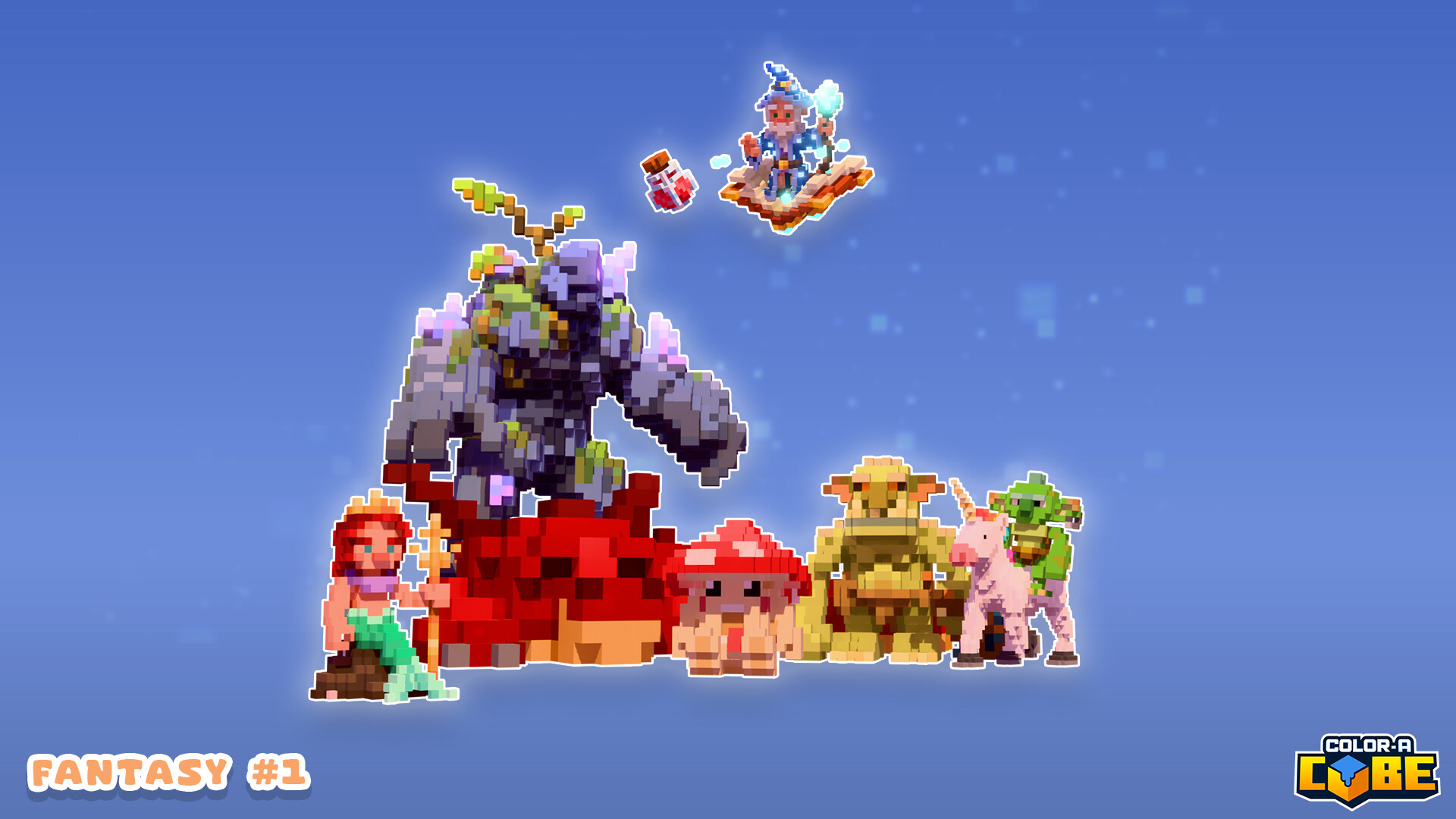 Color-A-Cube: Fantasy Pack #1