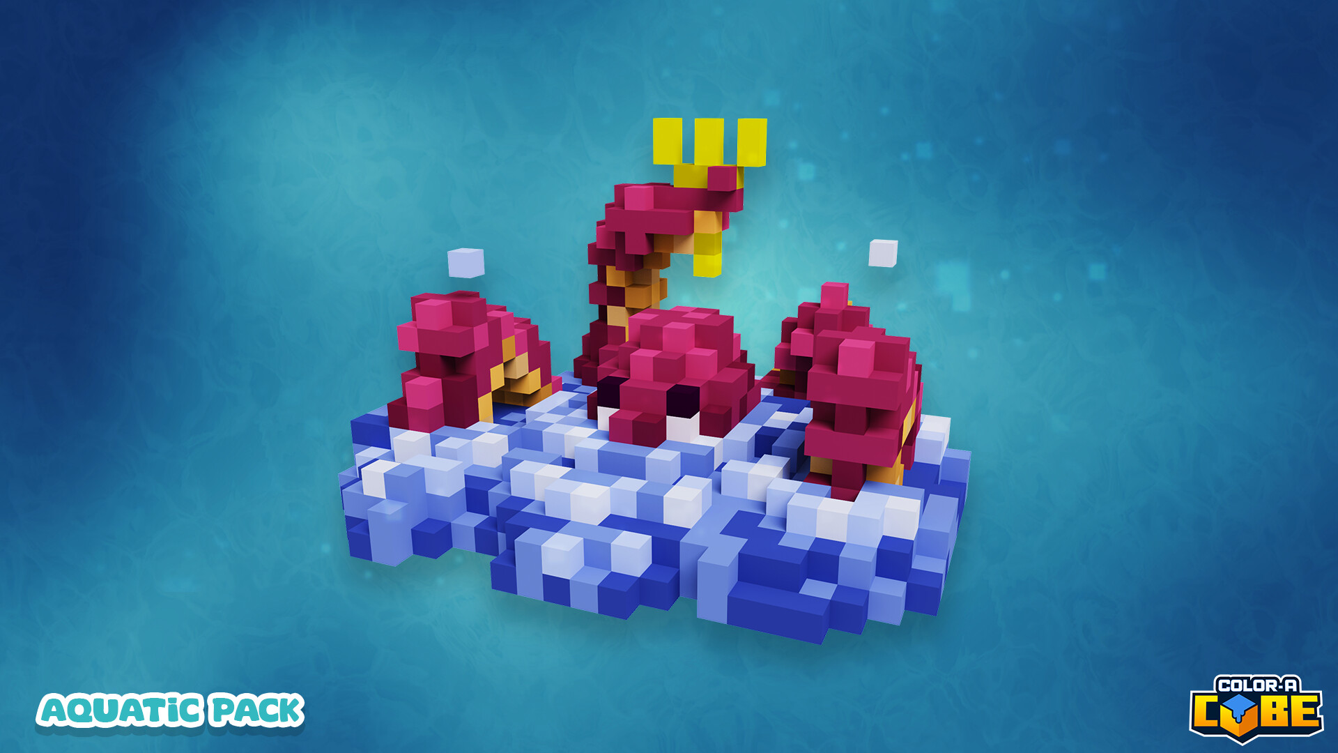Color-A-Cube: Aquatic Pack #1