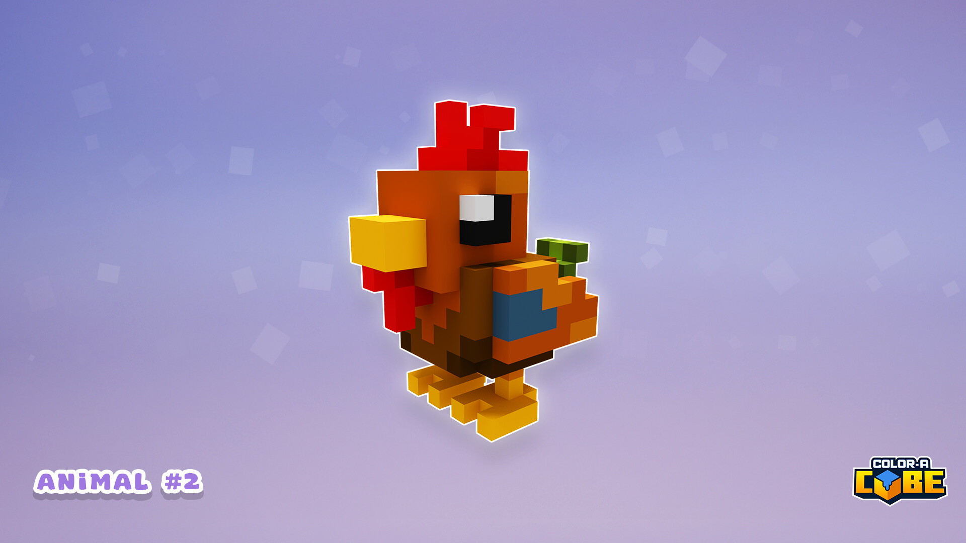 Color-A-Cube: Farm Animal Pack #2