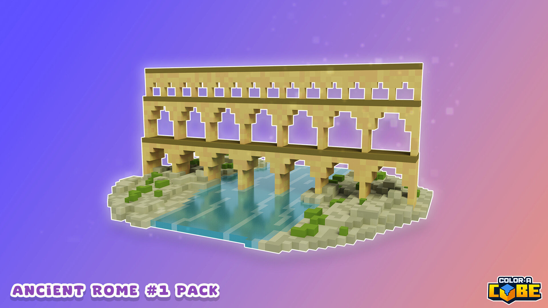 Color-A-Cube: Ancient Rome Pack #1