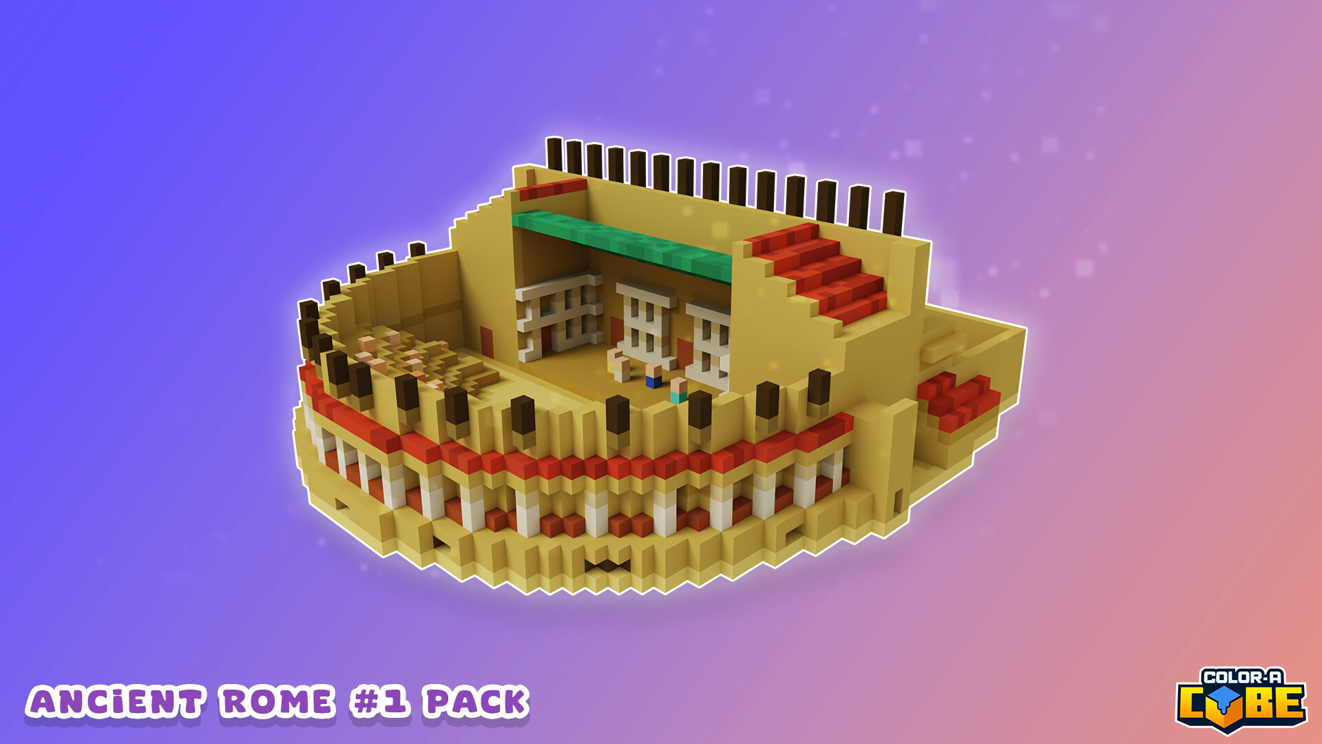 Color-A-Cube: Ancient Rome Pack #1